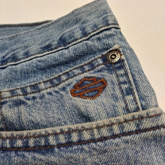 Harley-Davidson Men's Blue Denim Jean Size 38X30 - Picture 6 of 15